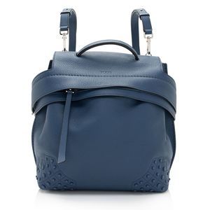 Tod's Stylish Navy Leather Backpack